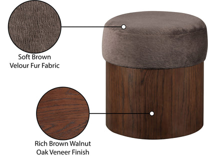 Nimes - Ottoman / Stool With Brown Base