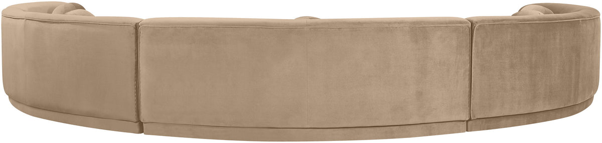 Avra - 192" Velvet Performance Fabric Upholstered Sectional