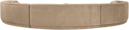 Avra - 192" Velvet Performance Fabric Upholstered Sectional