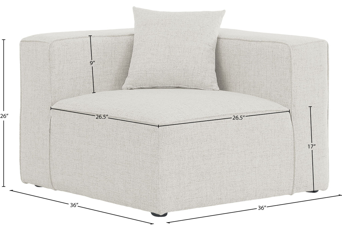 Cube - Linen Corner Chair