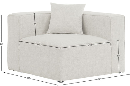 Cube - Linen Corner Chair