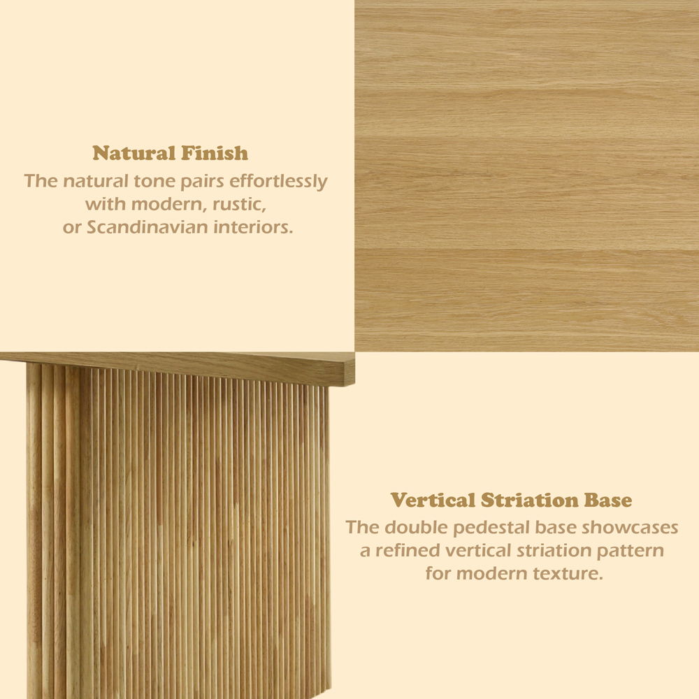 Einar - Dining Table - Natural