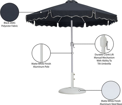 Amalfi - Patio Umbrella - White Base / White Pole