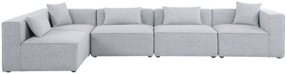 Cube - Linen 5 Piece Modular Sectional