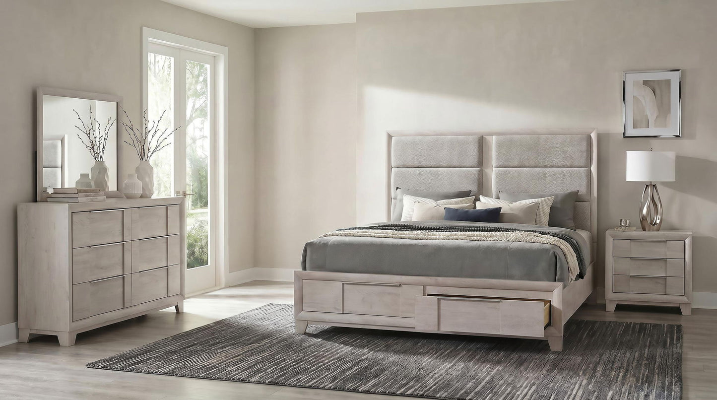 Farre 4-piece Queen Bedroom Set Washed Grey