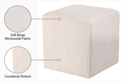 Roy - Microsuede Ottoman / Stool