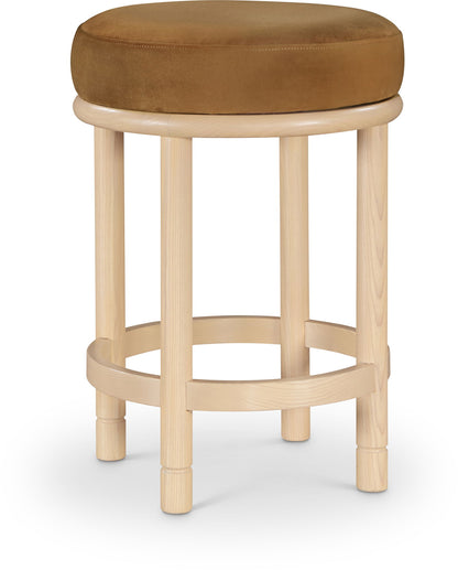 Monette - Counter Stool With Natural Base