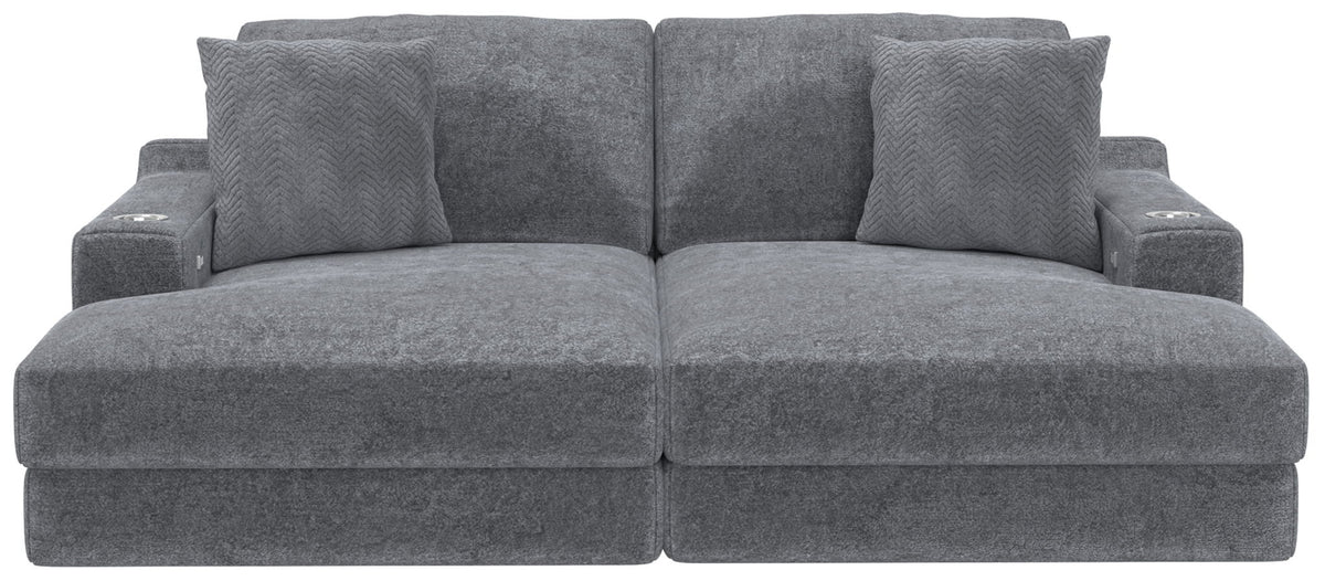 Cozy - 2 Piece Double Wide Chaise With USB Charging Ports