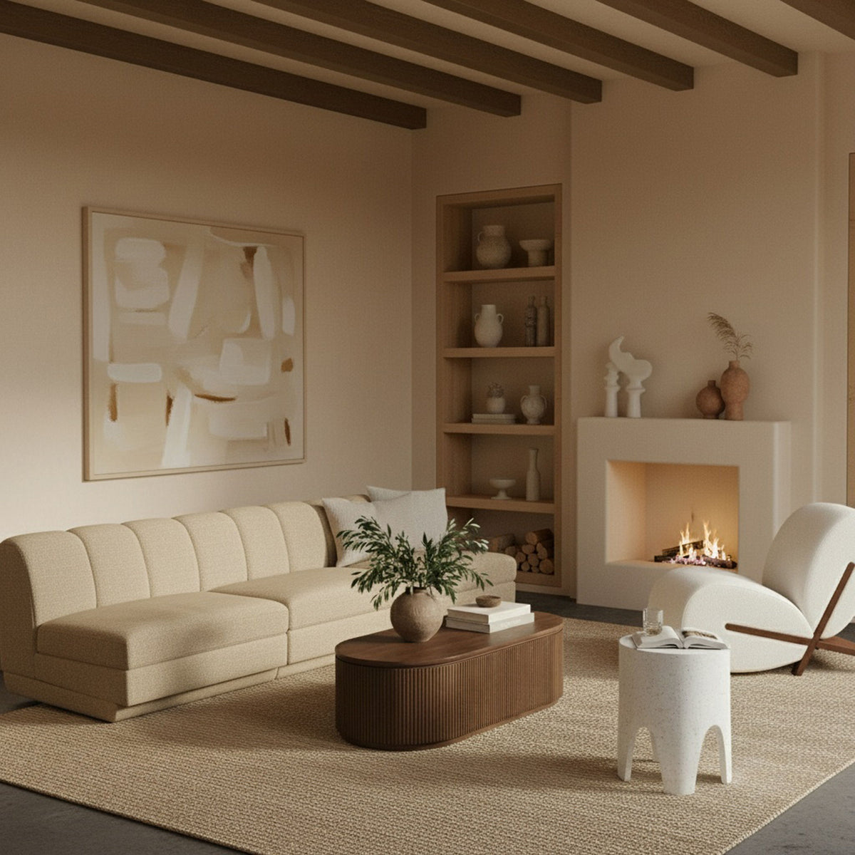 Modari - Sectional - Beige