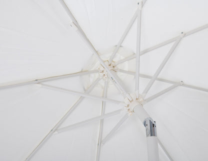Amalfi - Patio Umbrella - White Base / White Pole