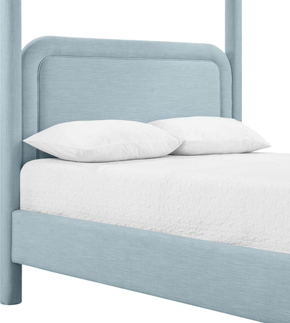 Salina - Linen Textured Fabric Upholstered Bed