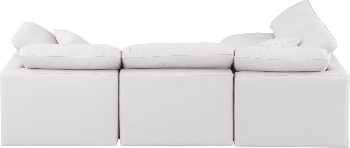 Indulge - Faux Leather 4 Piece Modular Sectional
