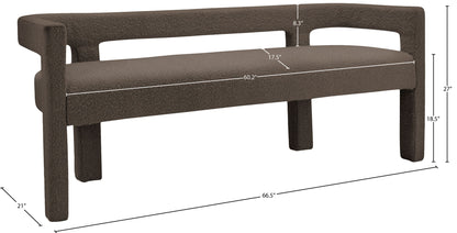 Athena - Boucle Fabric Bench