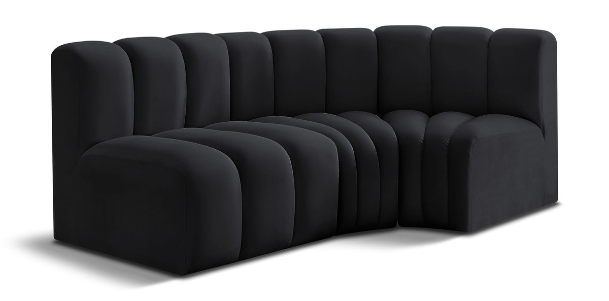 Arc - Velvet 3 Piece Sofa