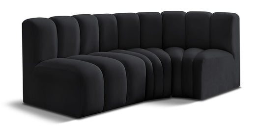 Arc - Velvet 3 Piece Sofa