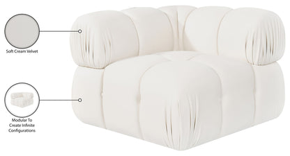 Orin - Velvet Performance Fabric Upholstered Modular Corner Chair