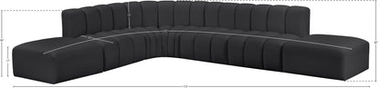 Arc - Faux Leather 7 Piece Corner Modular Sofa