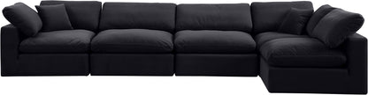 Comfy - 5 Piece Velvet Modular Sectional
