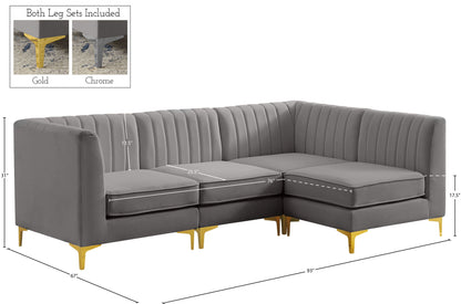 Alina - 4 Piece Modular L-Shaped Sectional