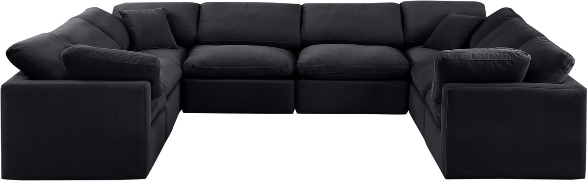 Indulge - Velvet 8 Piece Modular Sectional