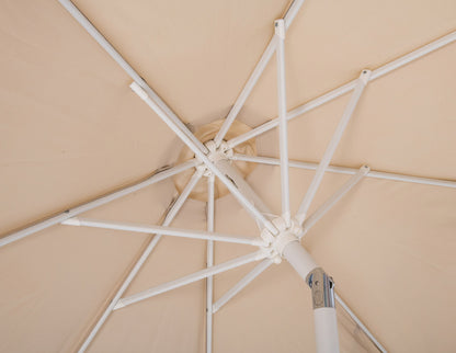 Amalfi - Patio Umbrella - Black Base / White Pole