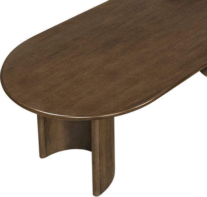 Caldra - Oak Veneer And Solid Wood Dining Table