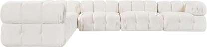 Orin - L-Shaped Velvet 6 Piece Modular Sectional