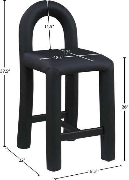 Amari - Faux Leather Stool