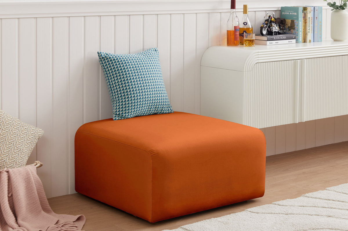 Arc - Velvet Ottoman