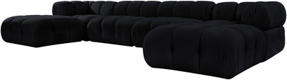 Orin - Velvet 6 Piece Modular Double Chaise Sectional