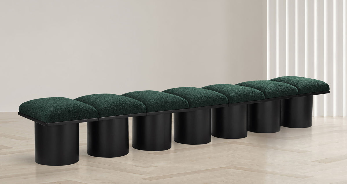 Pavilion - 7 Piece Modular Bench With Black Base