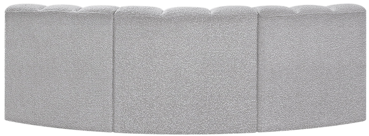 Arc - Boucle Fabric 3 Piece Modular Corner Sofa