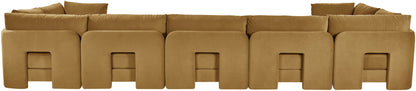 Hammond - Velvet Performance Fabric Upholstered 7 Piece U-Shaped Sectional