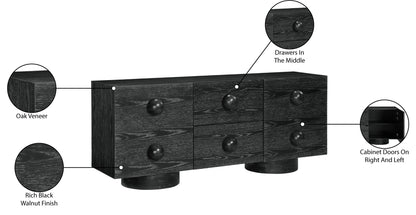 Bubble - Rubberwood with Oak Veneer Sideboard / Buffet