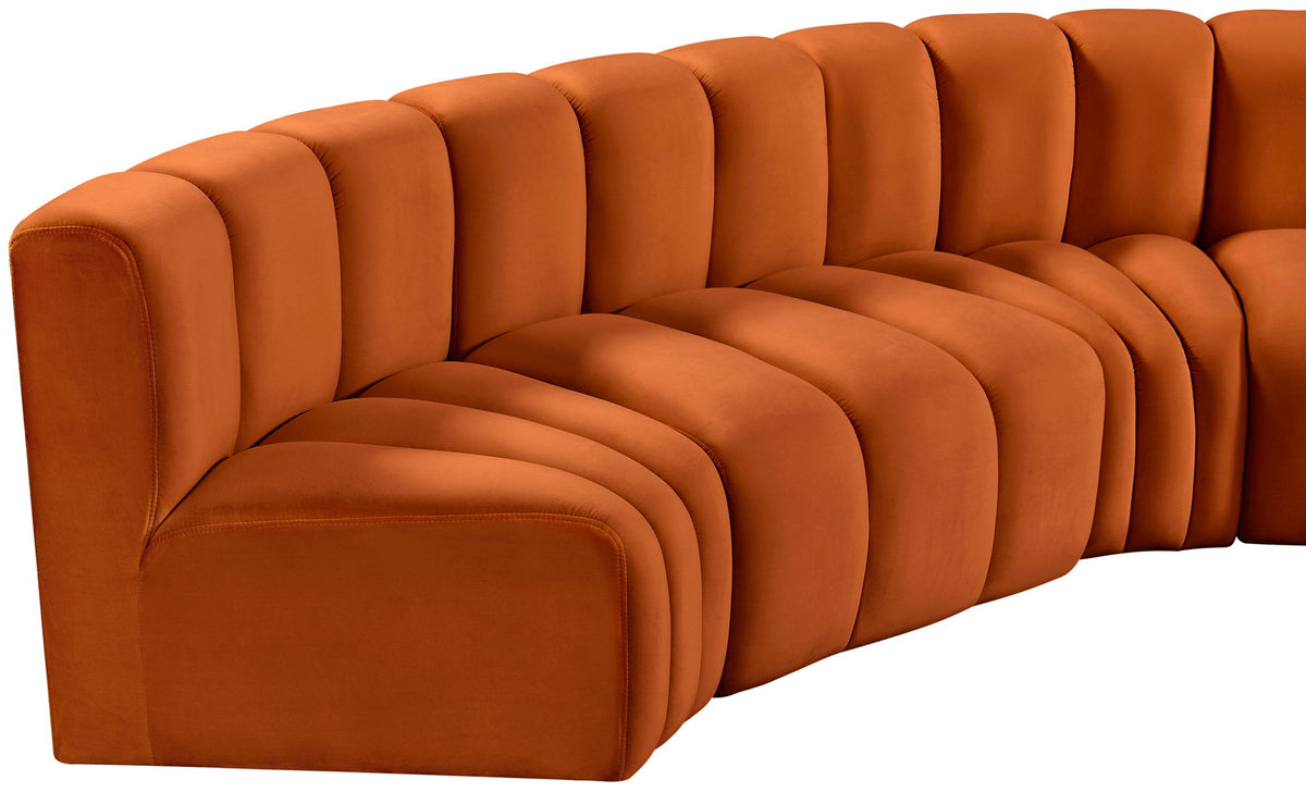 Arc - Velvet Modular U-Shaped Sectional