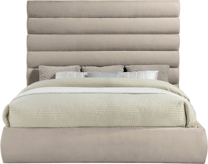 Adam - Chenille Fabric Bed With 70.5" Headboard