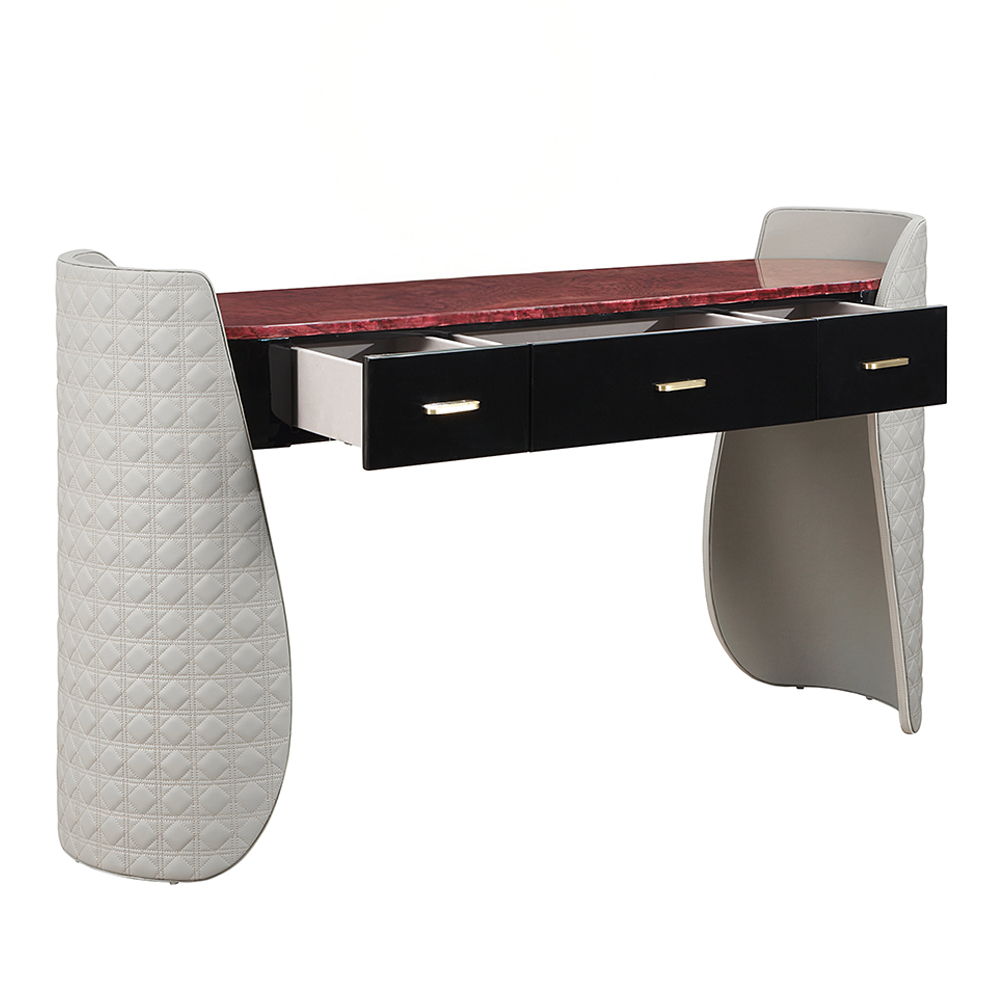 Jamonica - Vanity Desk - Gray & Dark Brown