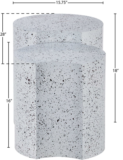 Dimple - Modular End Table - Terazzo Finish
