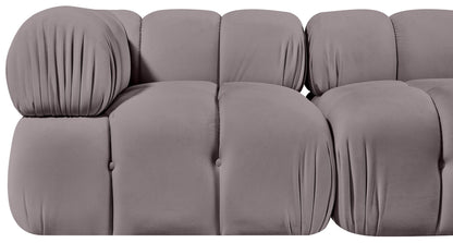 Orin - Velvet Performance Fabric Upholstered 2 Piece Modular Sofa (2 Corner Chairs)