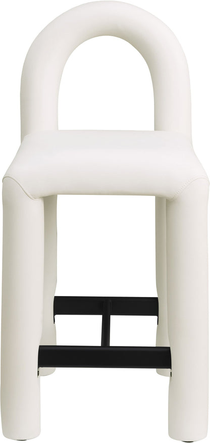 Amari - Faux Leather Stool