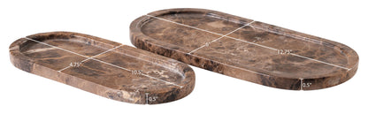 Vanta - Genuine Marble Tray (Set of 2)