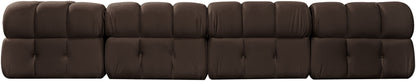 Orin - Velvet 5 Piece Modular Sectional