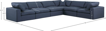 Comfy - 6 Piece Linen Modular Corner Sectional