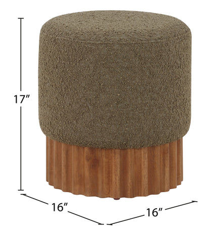 Veranda - Ottoman / Stool With Brown Base