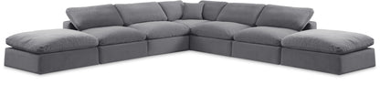Comfy - 7 Piece Velvet Modular Corner Sectional