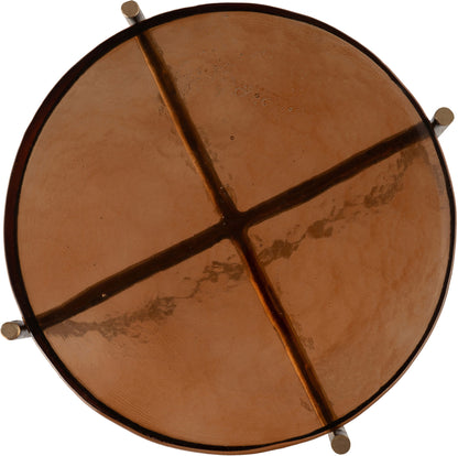 Vetra - Iron Base Bunching End Table - Brass