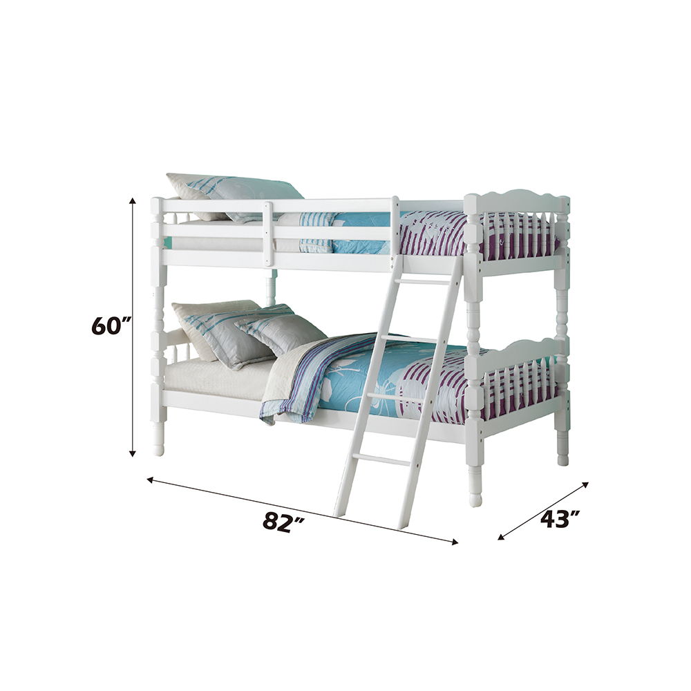 Homestead - Twin Over Twin Bunk Bed - White