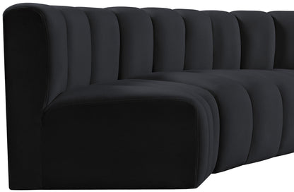 Arc - Velvet 8 Piece Curved Modular Sofa