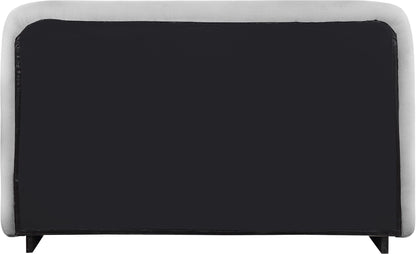 Rigby - Linen Bed With Black Base