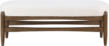 Briar - Faux Sheepskin Upholstered Bench